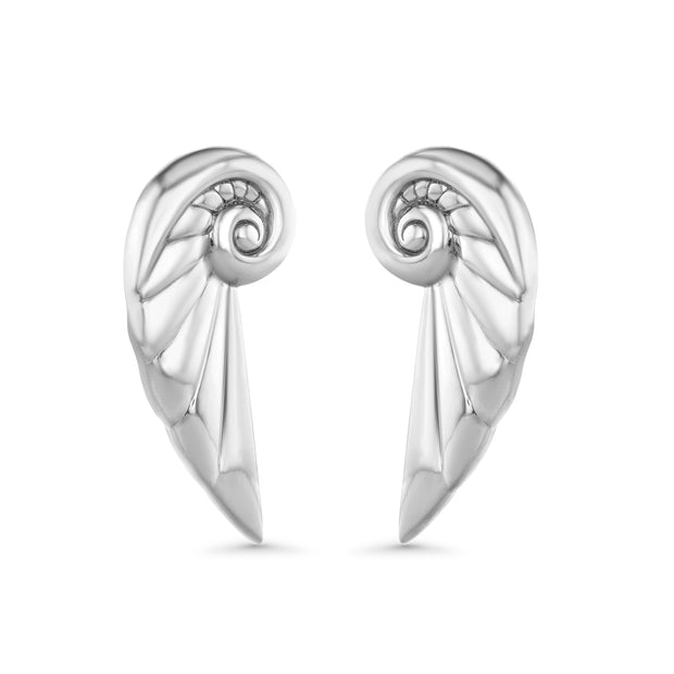 Celestial Shell Earrings in Gold Vermeil