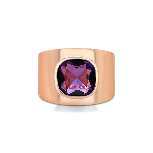 Lilly Ring in Rose Gold with Amethyst - 1 Left