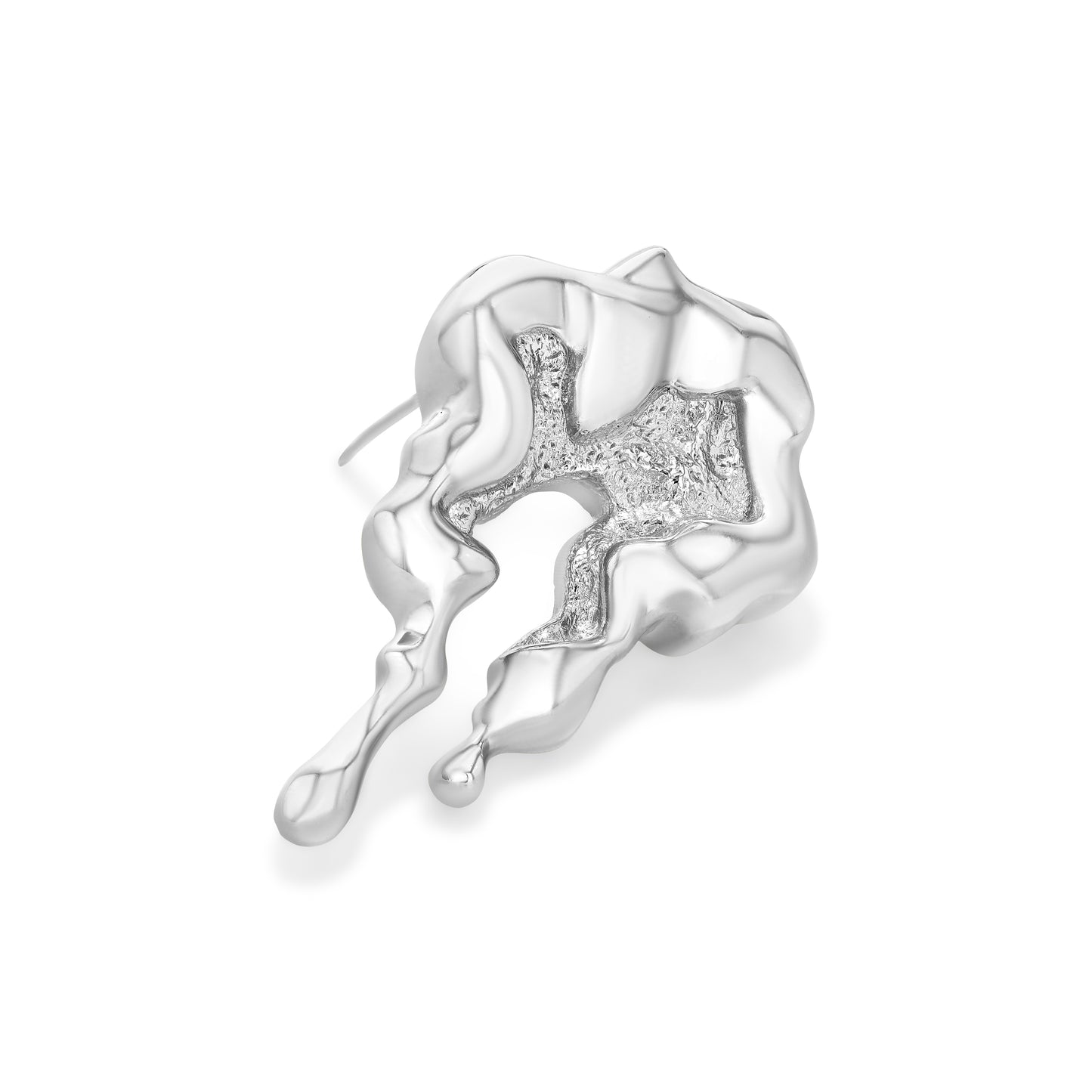 Willow Tide Necklace/Brooch | White Rhodium