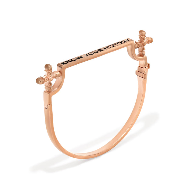 Know Your History Bracelet in Rose Gold - 1 Left