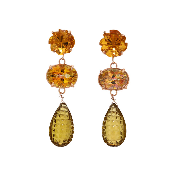 Remy Earrings in Solid Rose Gold