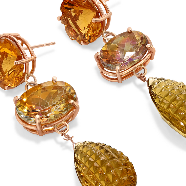 Remy Earrings in Solid Rose Gold