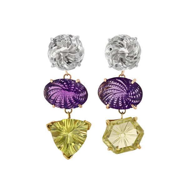 Grandma’s Hand Earrings in Solid Gold