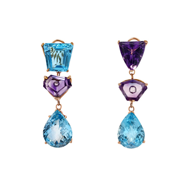 Cleopatra Earrings in Solid Rose Gold