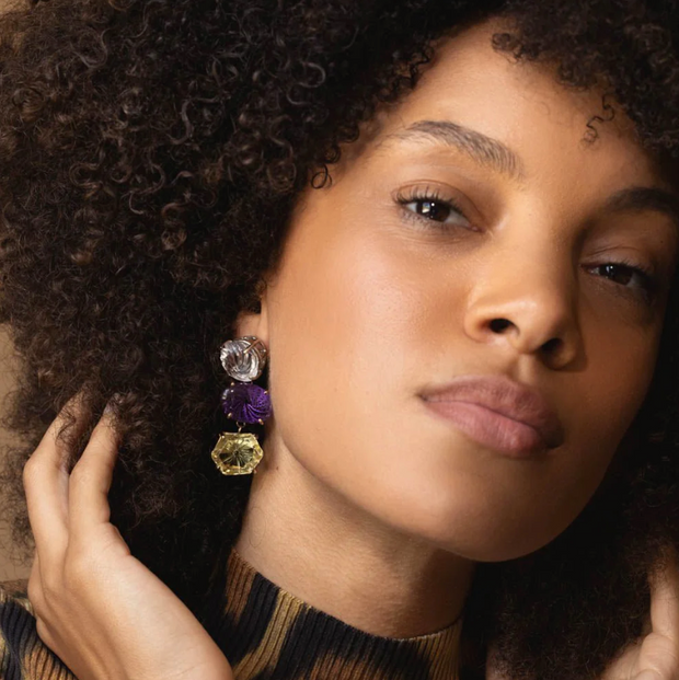 Grandma’s Hand Earrings in Solid Gold