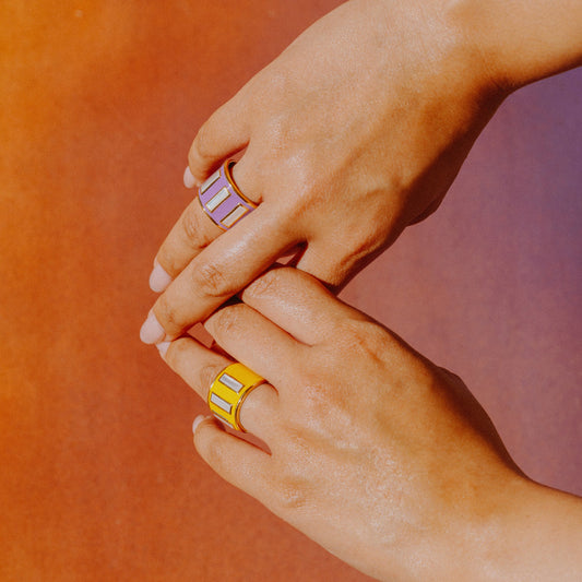 Gigi Enamel Ring | Illuminating