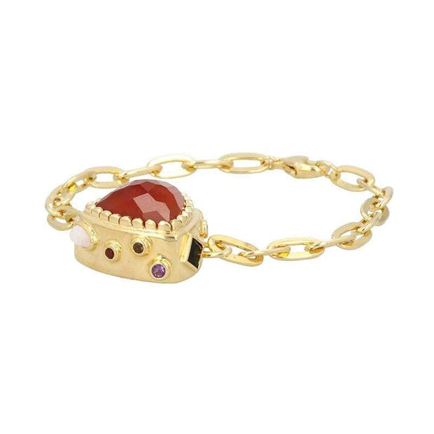 Pac Bracelet in 14K Gold