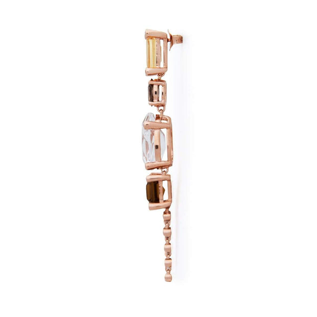 Desert Drip Dangle Earring in Rose Gold