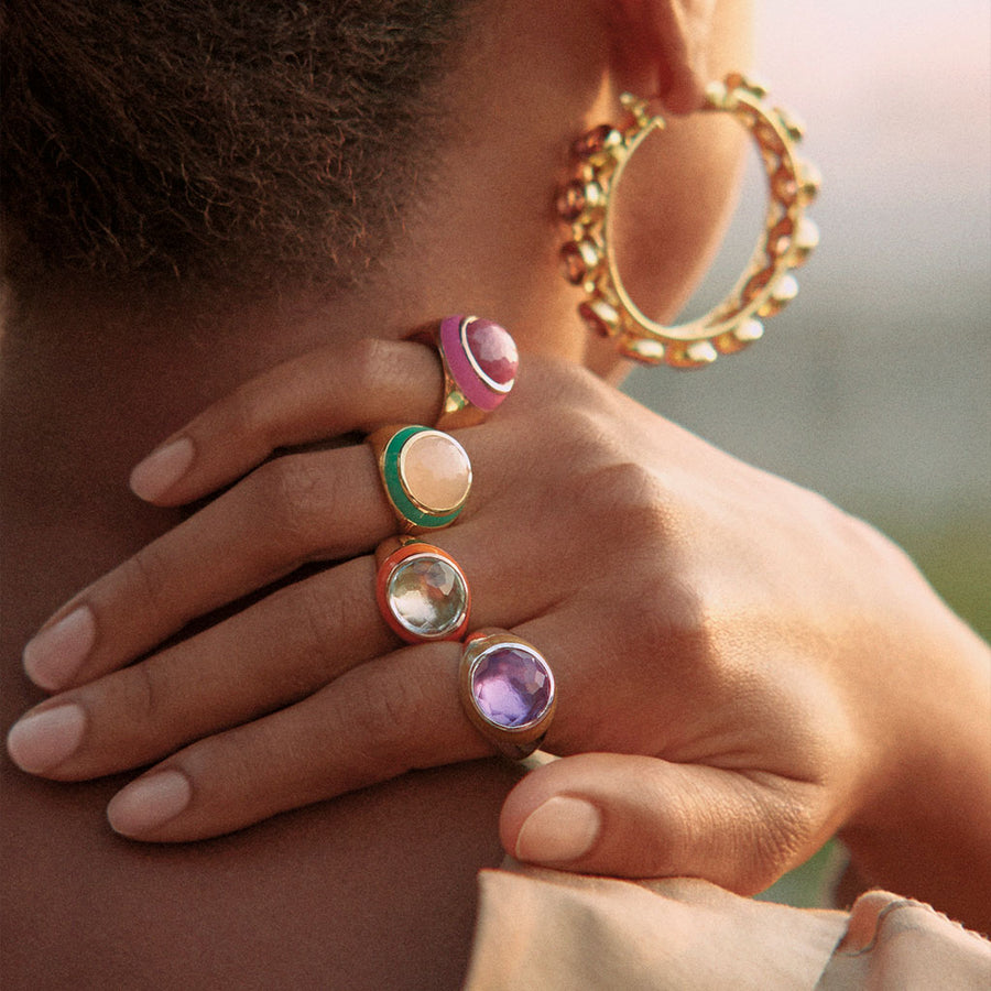 Adore Adorn Enamel Candy Rings