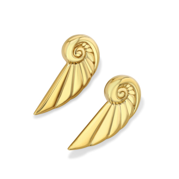 Celestial Shell Earring in Gold Vermeil