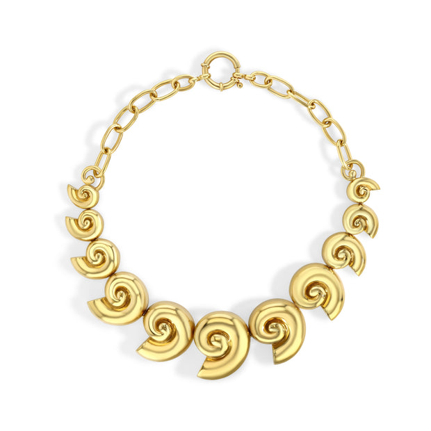 Willow Tide Necklace in Gold Vermeil