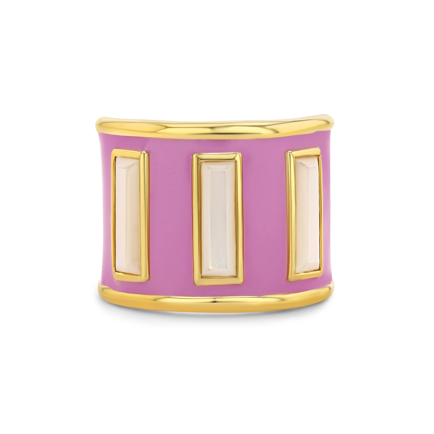Gigi Enamel Ring | Pink-Purple