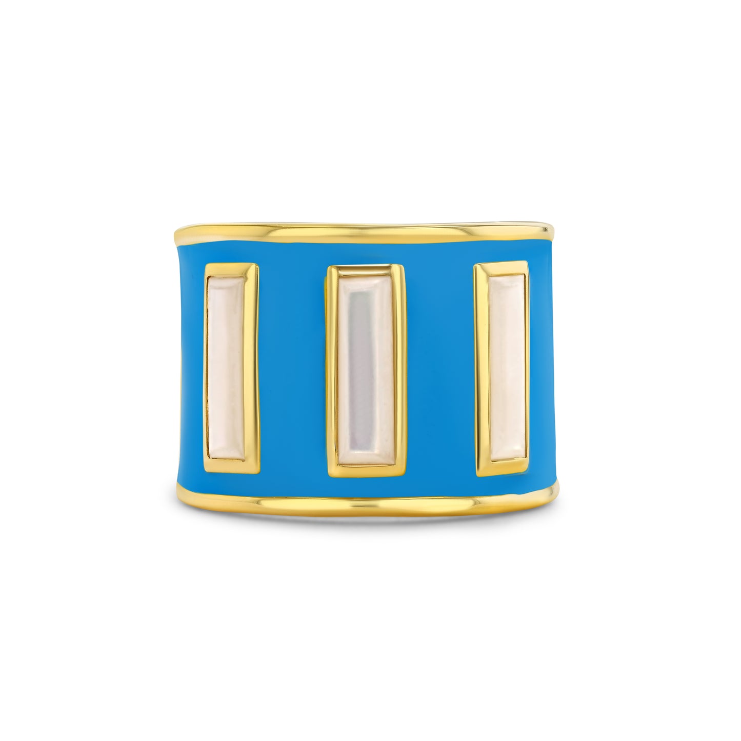 Gigi Enamel Ring | Blue Aoli