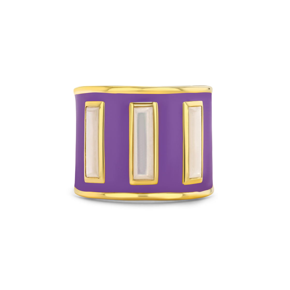 Gigi Enamel Ring | Purple Rose