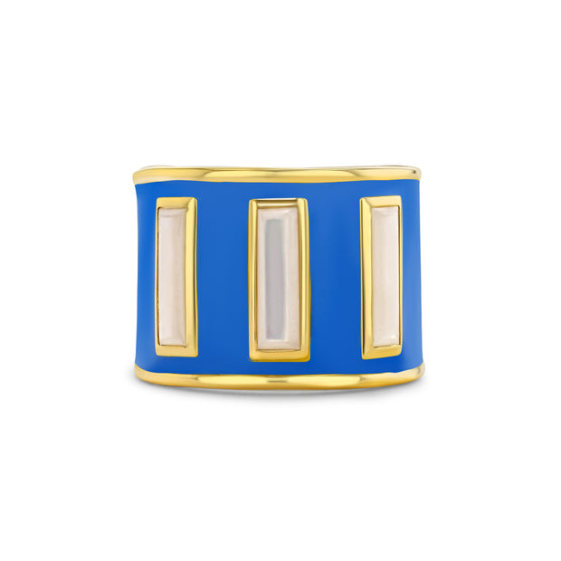 Limited Edition Gigi Enamel Ring / French Blue