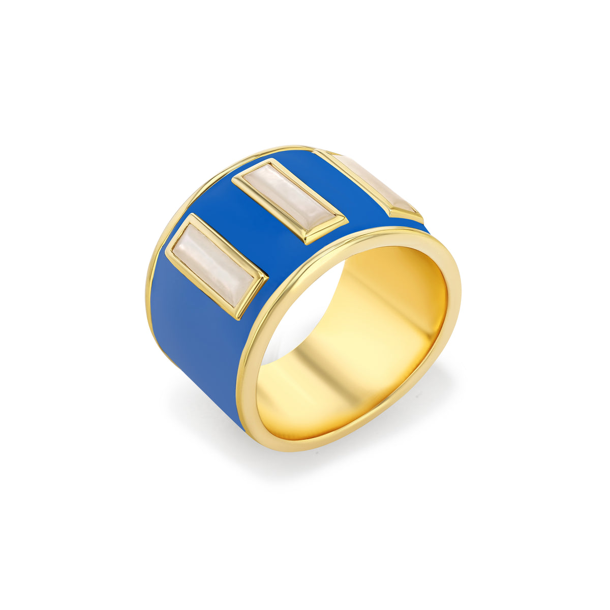 Gigi Enamel Ring | French Blue