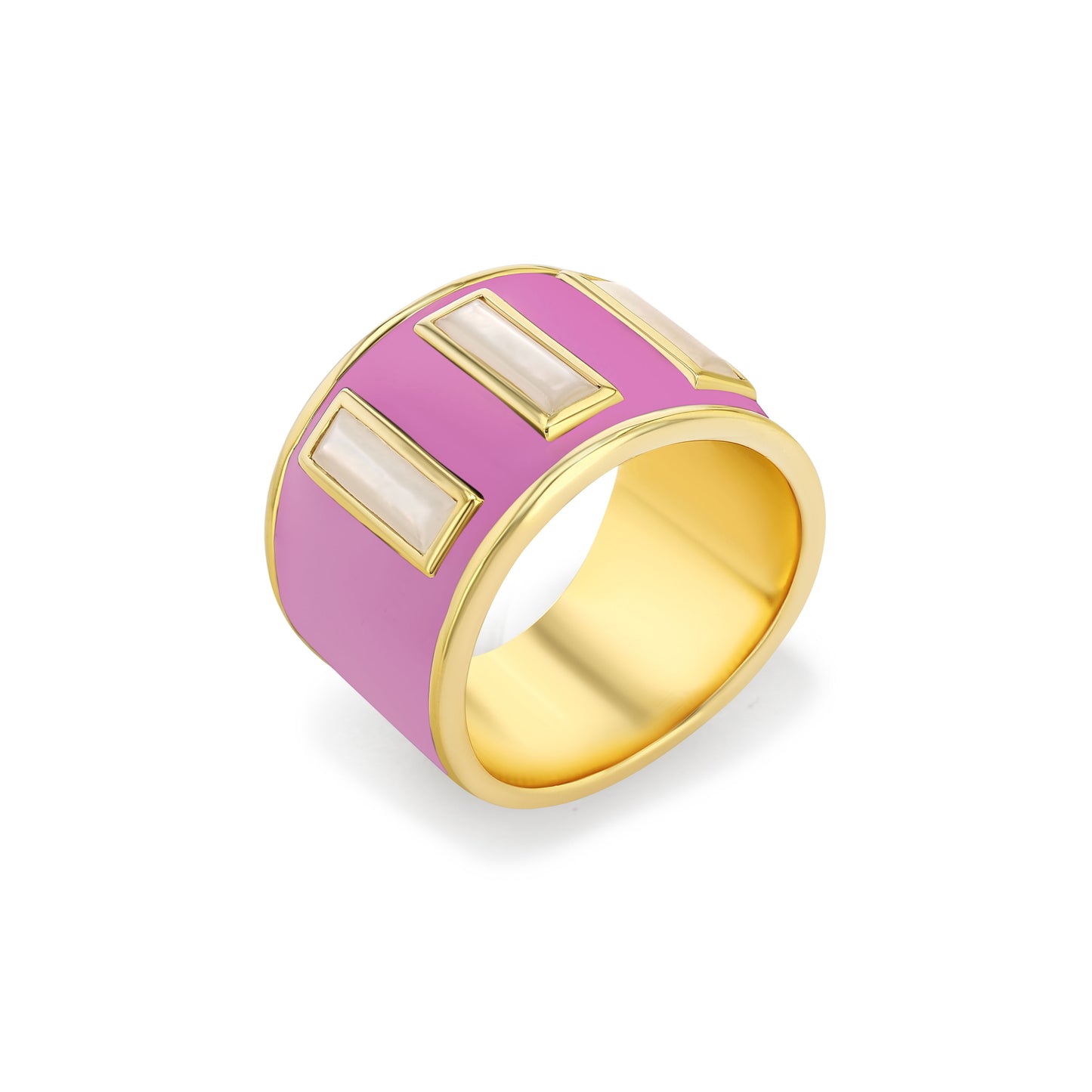 Gigi Enamel Ring | Pink-Purple