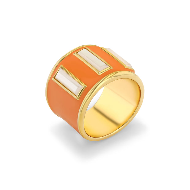 Limited Edition Gigi Enamel Ring / Marigold