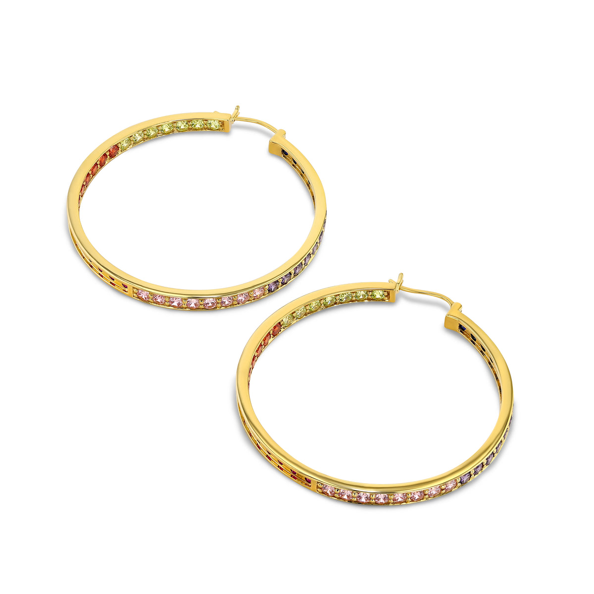 Lucky Hoop 50mm | Gold Vermeil