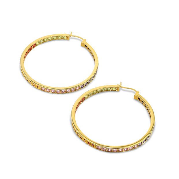 Medium-Sized 50mm Lucky Hoop in Gold