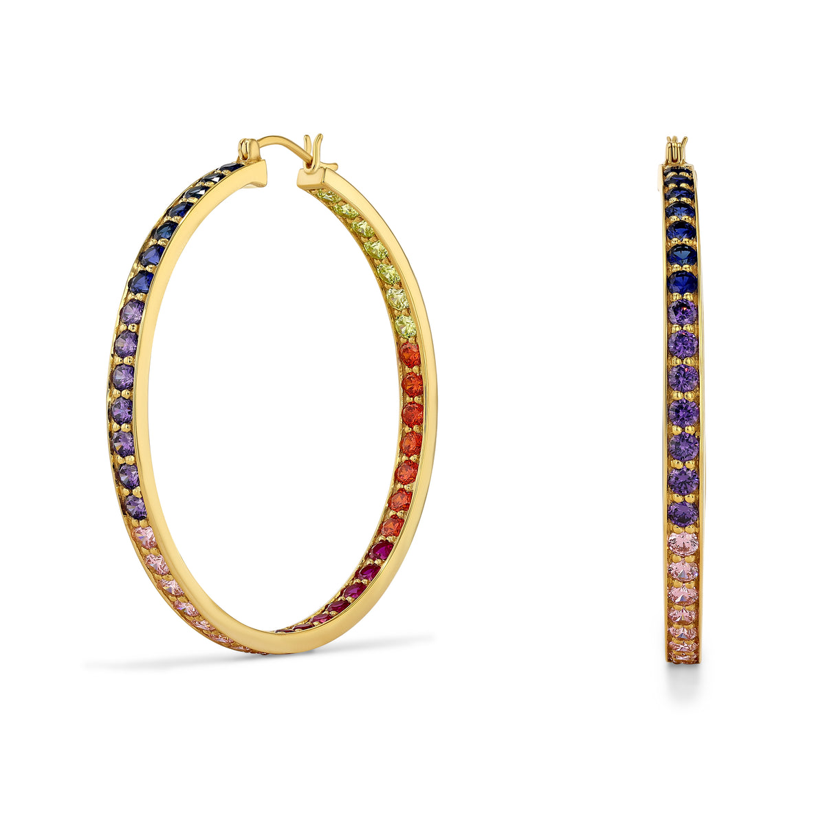 Lucky Hoop 50mm | Gold Vermeil