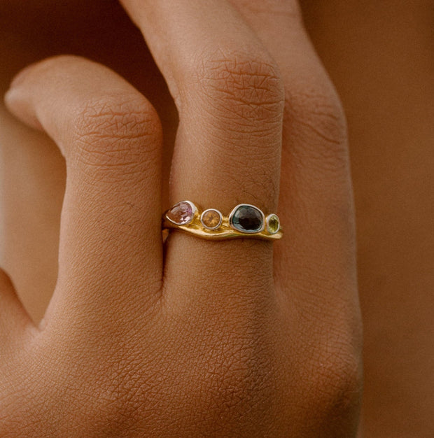Sandy Cocktail Ring in 14K Gold