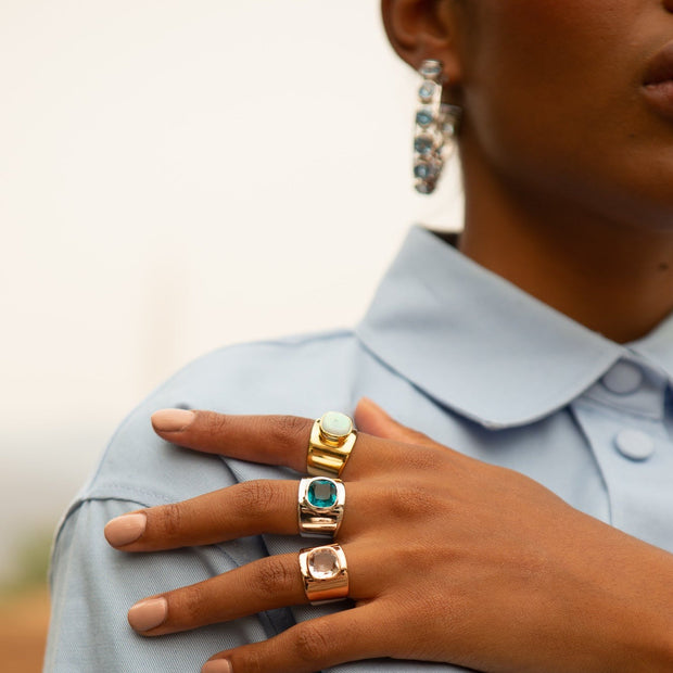 Lilly Ring in Gold Vermeil with Amethyst