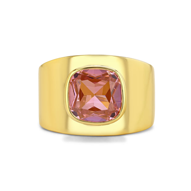 Lilly Ring in Gold Vermeil with Pink Sapphire