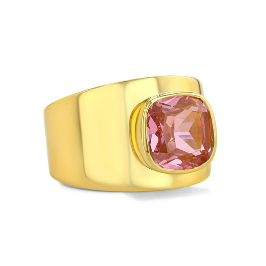 Lilly Ring | Pink Sapphire, Gold Vermeil