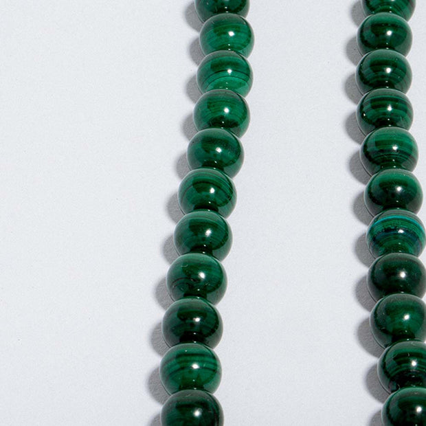 Reava Pendant in 14K Gold with Mother of Pearl & Malachite
