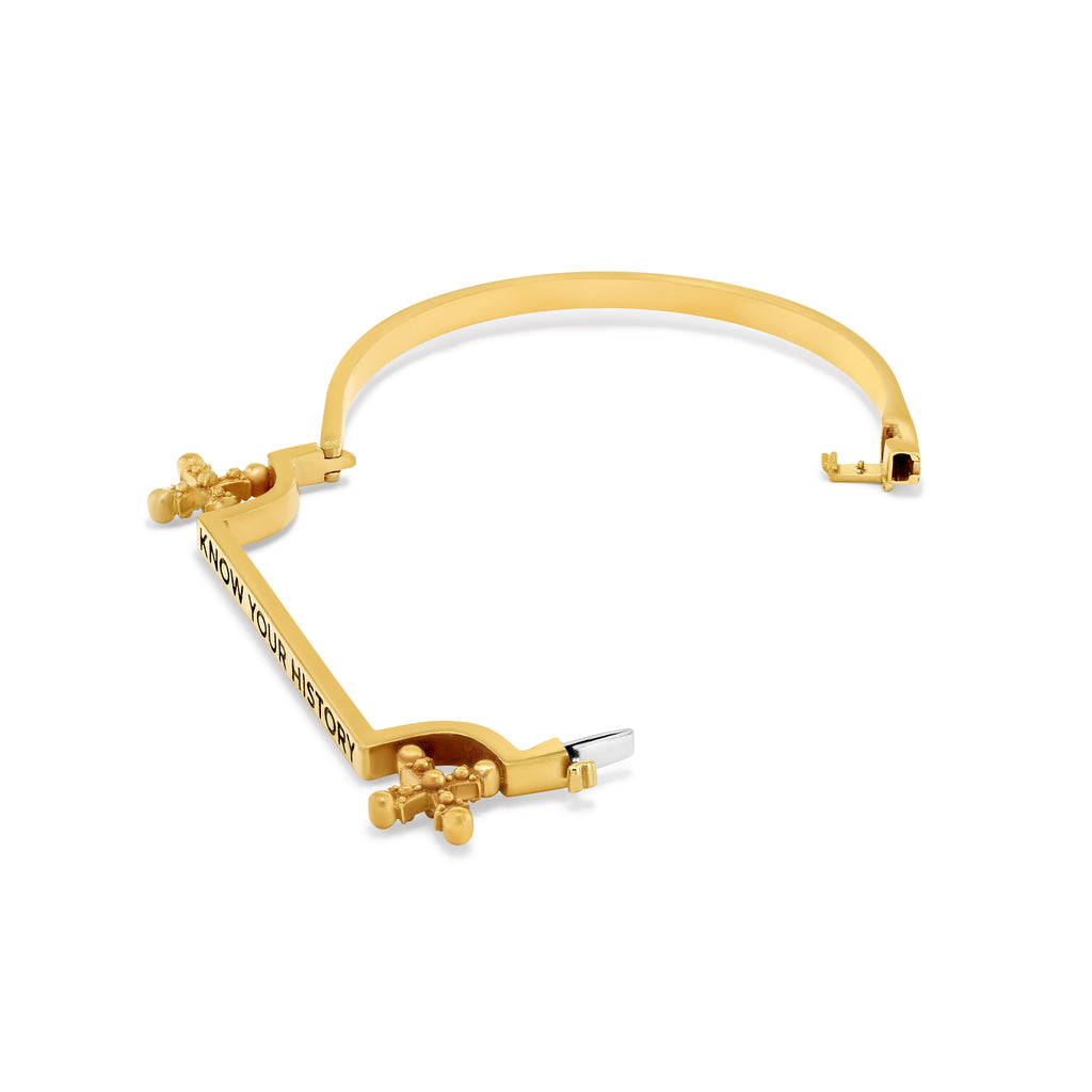 Know Your History Bracelet in Gold