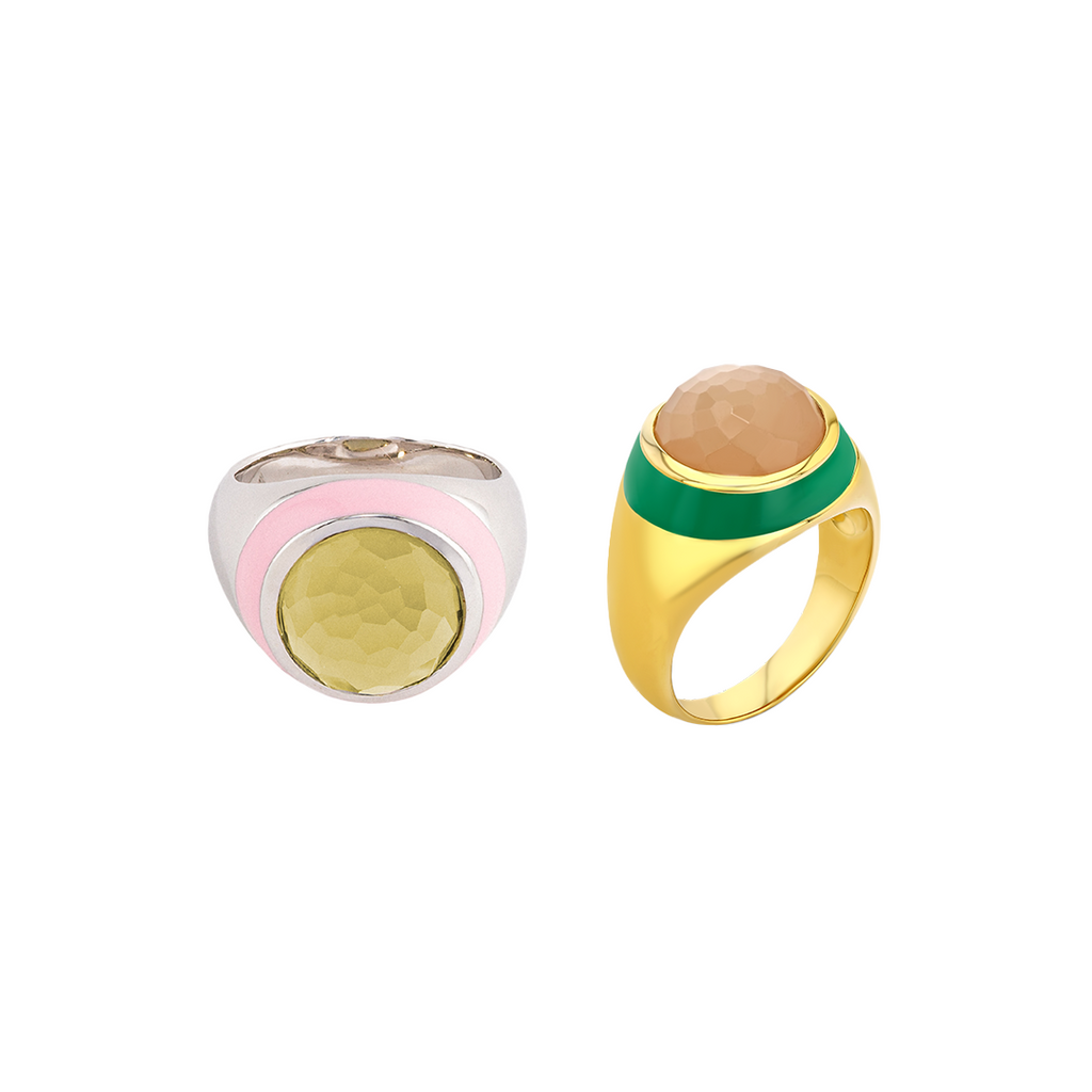 Bubblegum Chic Jewelry Stack 6 8 9 left