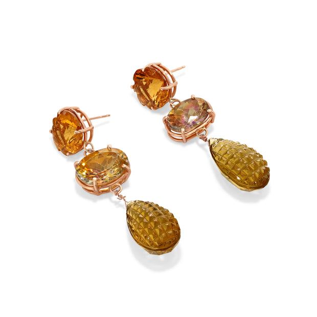 Remy Earrings in Solid Rose Gold