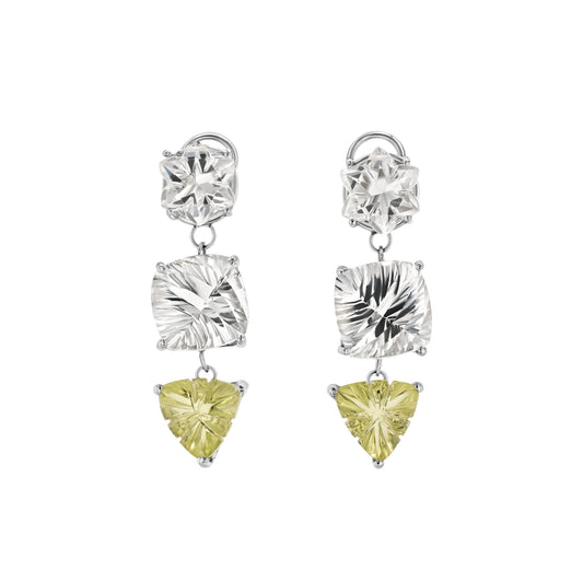 Zoe Earrings | Solid White Gold