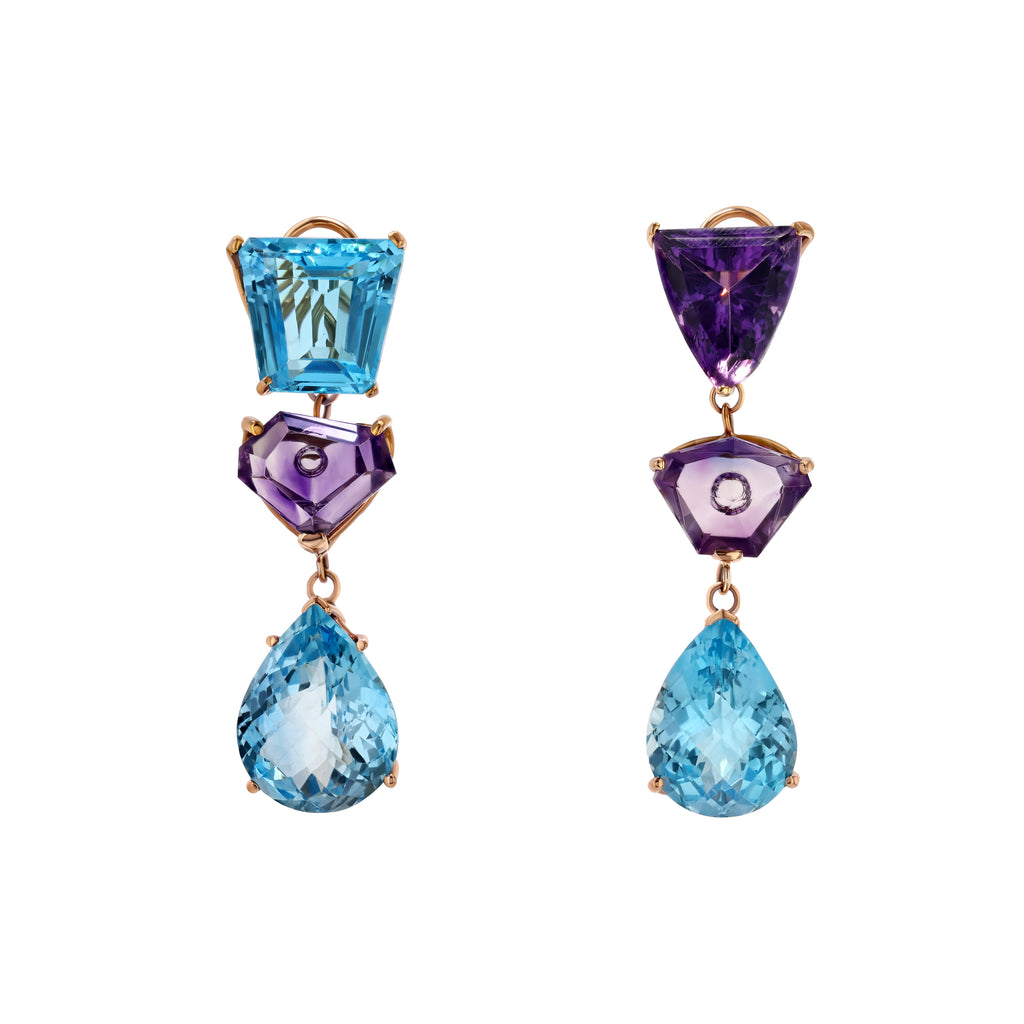 Cleopatra Earrings Solid Rose Gold