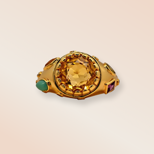 REIGN Citrine Ring