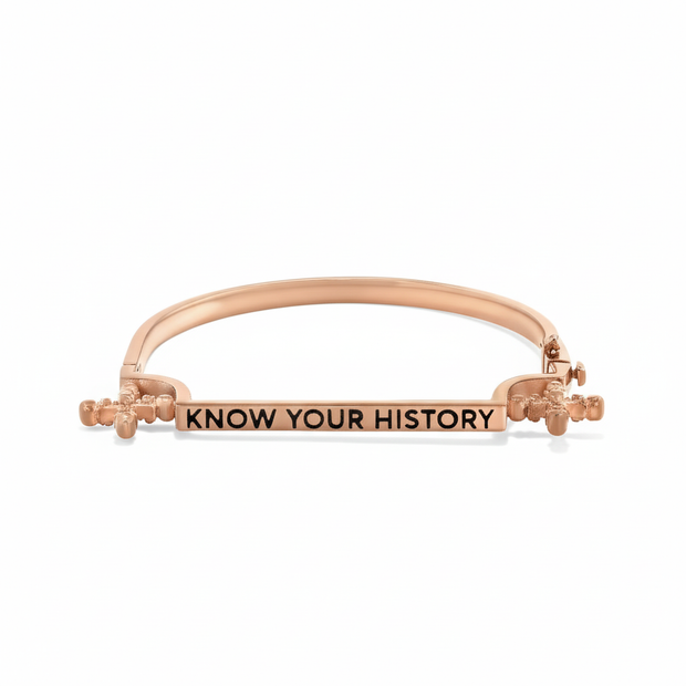 Know Your History Bracelet in Rose Gold - 1 Left
