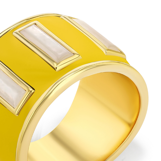 Gigi Enamel Ring | Illuminating