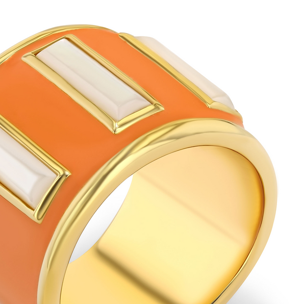 Limited Edition Gigi Enamel Ring / Marigold