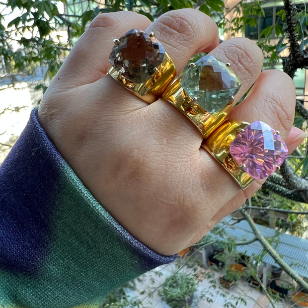 Lilly Ring in Gold Vermeil with Prasiolite - Limited Edition - Size 8