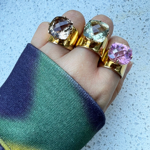 Lilly Ring in Gold Vermeil with Prasiolite - Limited Edition - Size 8