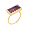 Amethyst, Matte Gold