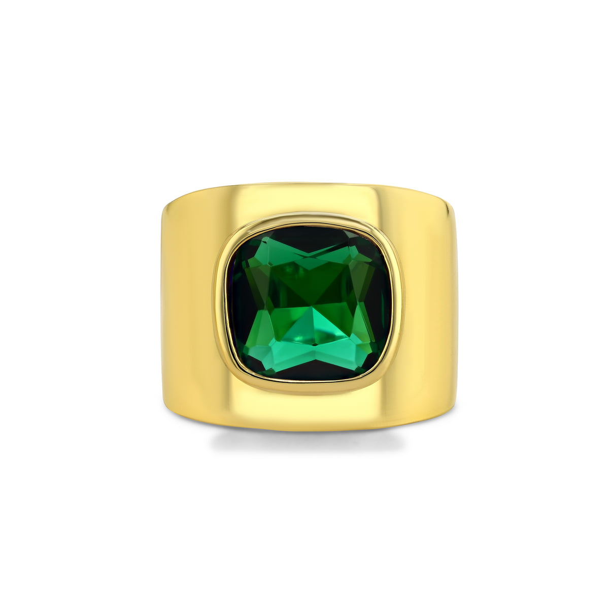Lilly Ring | Green Quartz, Gold Vermeil