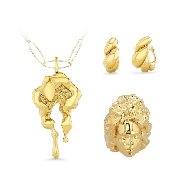 Golden Glow Jewelry Stack