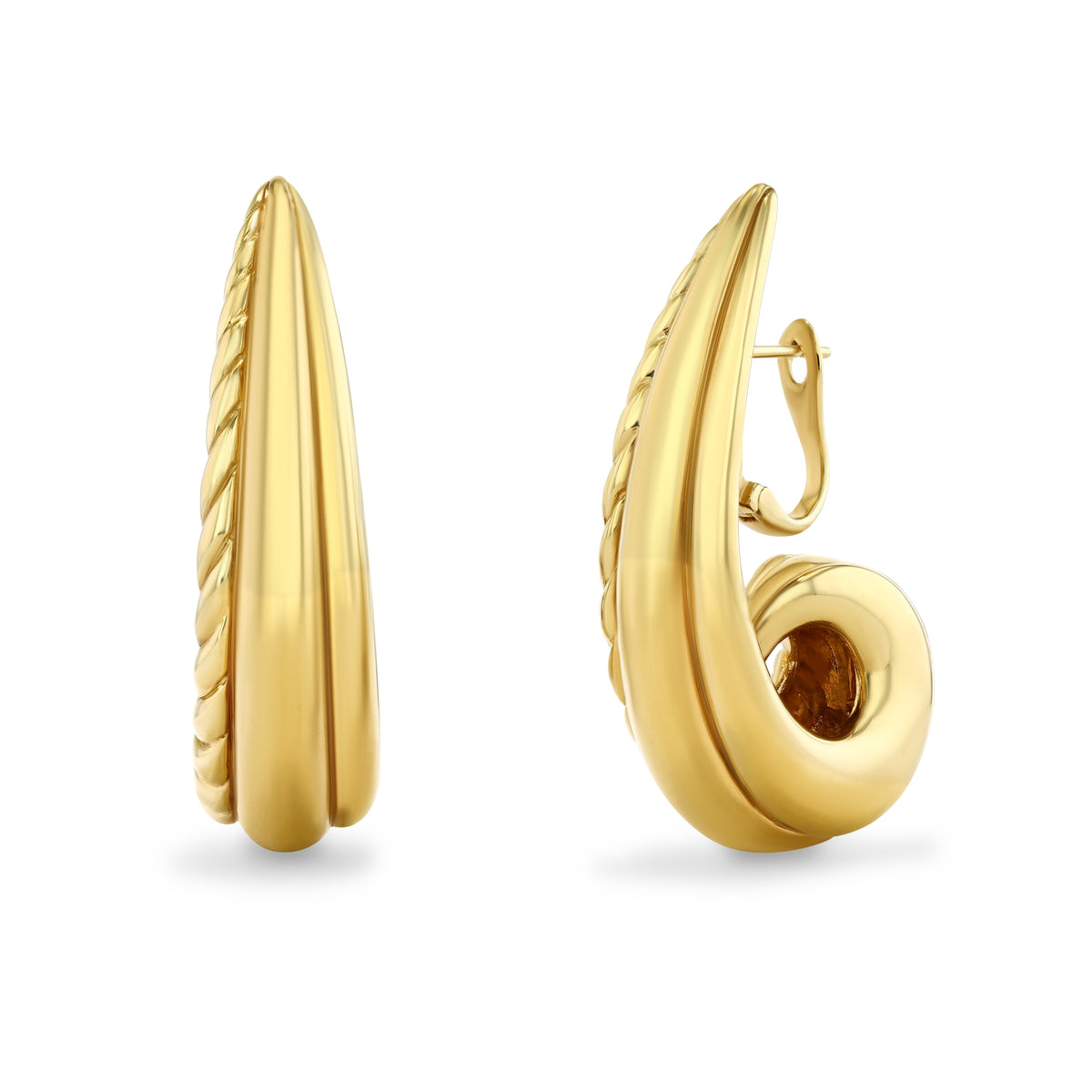 Oceanic Warp Earrings | Gold Vermeil