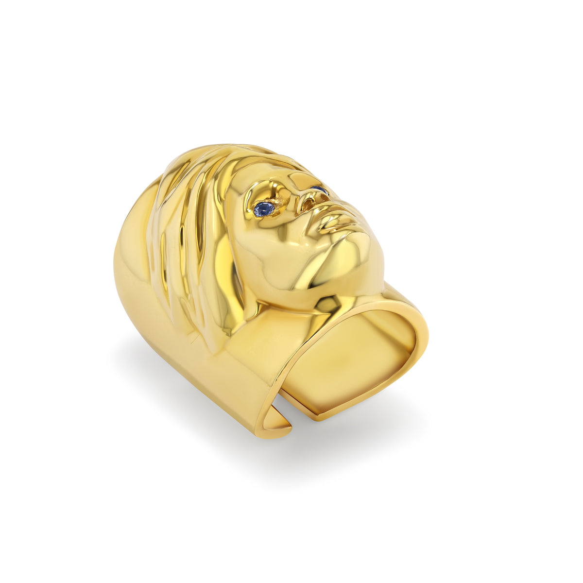 Maya Ring | Sapphire Eyes, Gold Vermeil