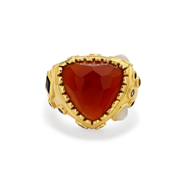 Pac Gem Ring in 14K Gold