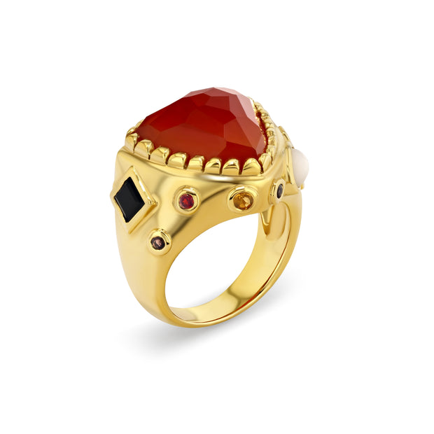 Pac Gem Ring in 14K Gold