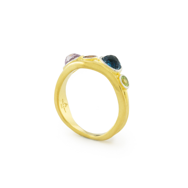 Sandy Cocktail Ring in 14K Gold