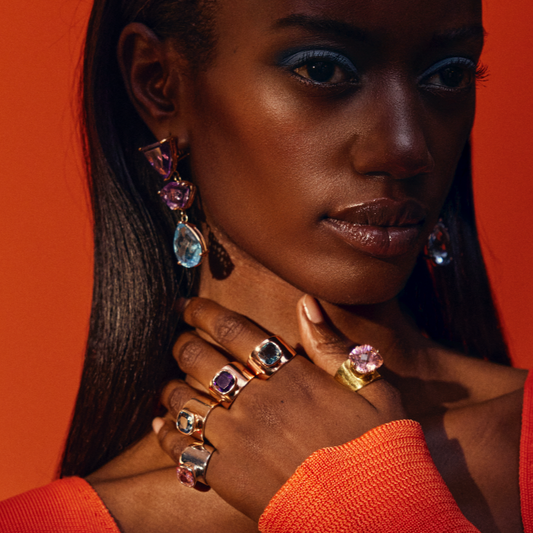 Lilly Ring | Amethyst, Rose Gold